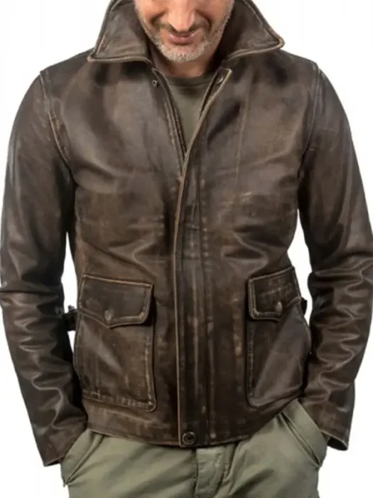 Indiana Jones Harrison Ford Leather Brown Jacket