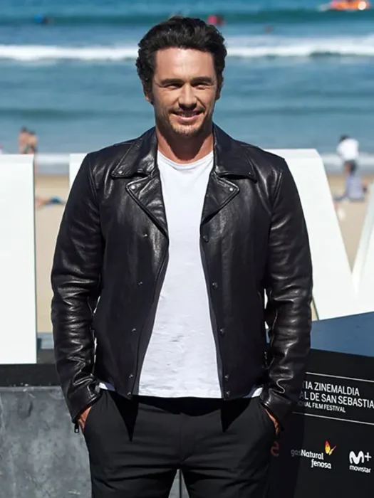 James Franco Leather Black Jacket