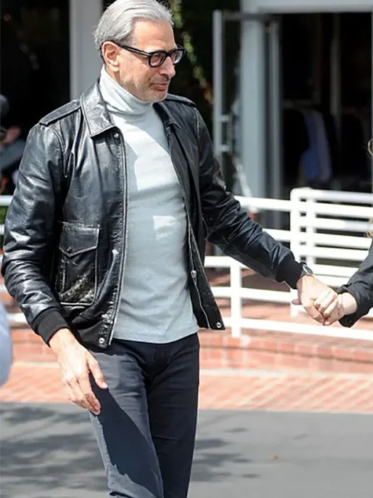 Jeff Goldblum Leather Jacket