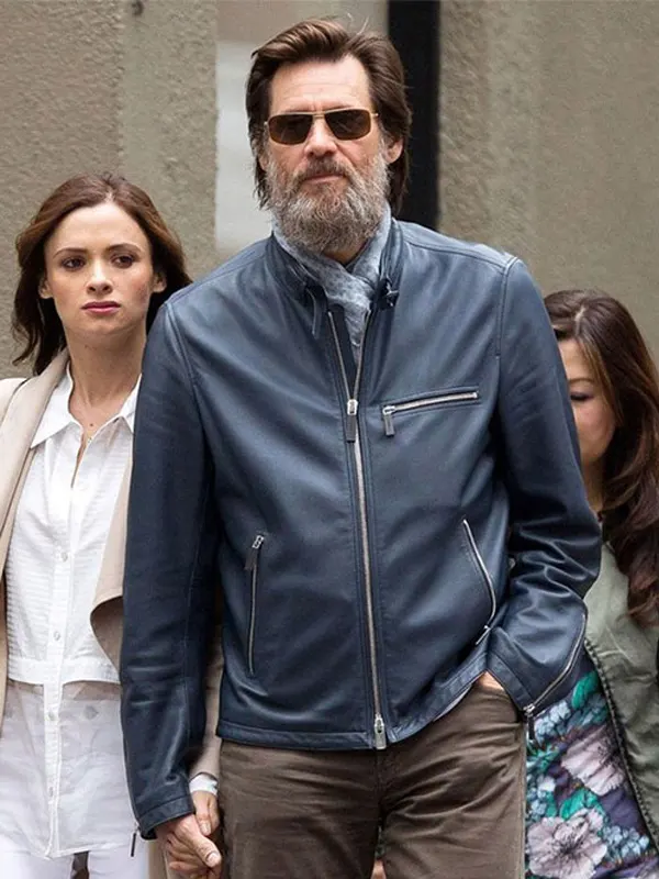 Jim Carrey Leather Black Jacket