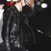 Jimin Leather Black Jacket- Stylish