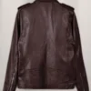 Joe Jonas Leather Jacket Back