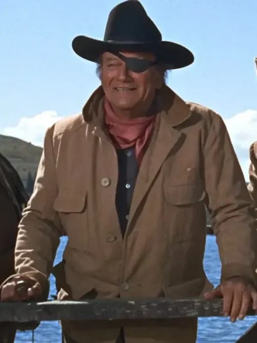 John Wayne The Cowboys Wil Andersen Brown Coat