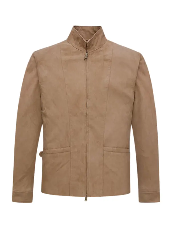 Johnny Depp Camel Leather Jacket