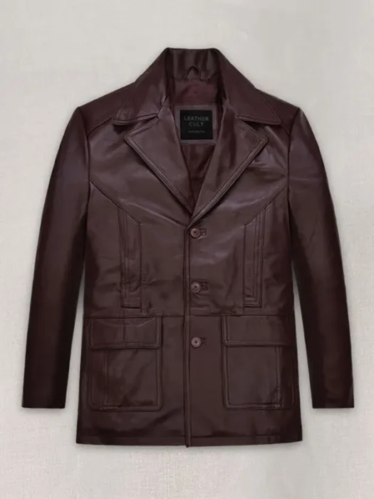 Johnny Depp Donnie Brasco Leather Blazer