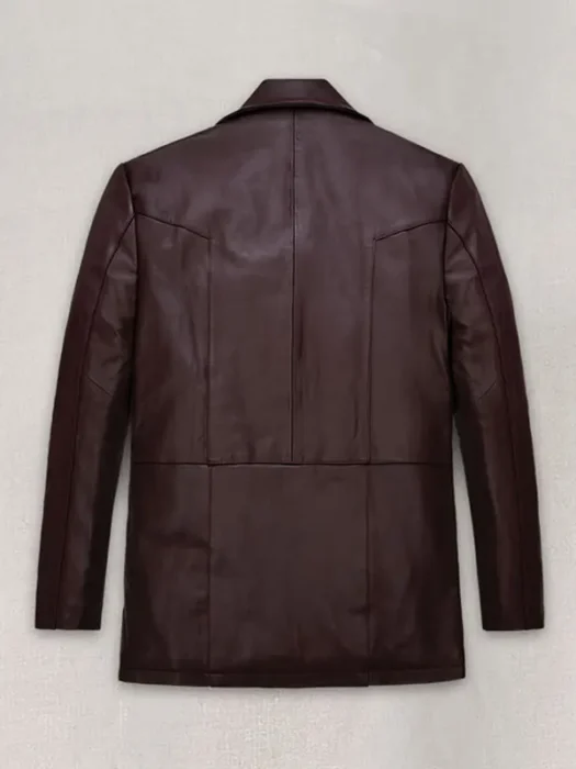 Johnny Depp Donnie Brasco Leather Blazer Back