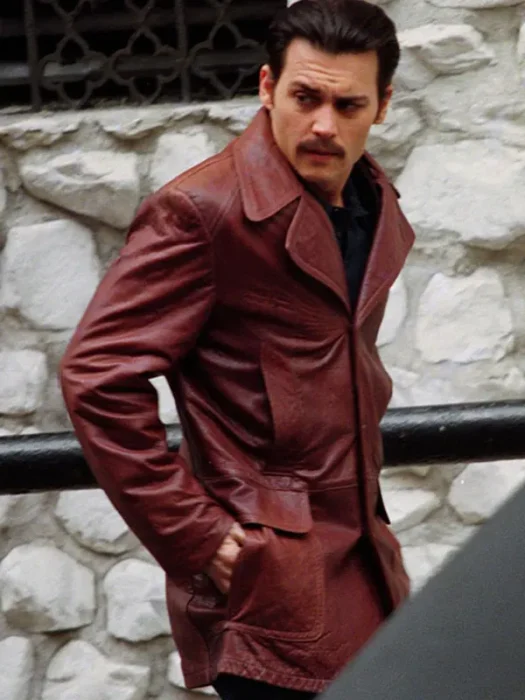 Johnny Depp Leather Blazer