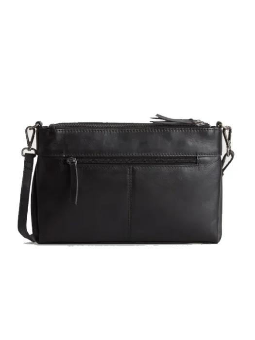 Josie Leather Crossbody Bag Black