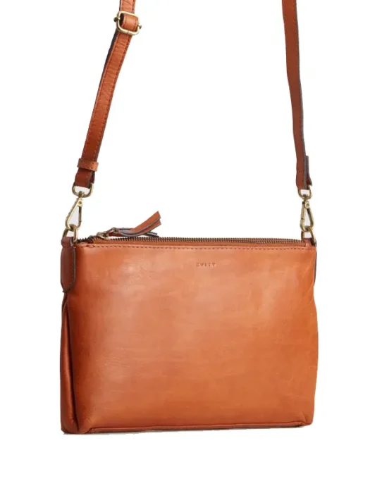 Josie Leather Crossbody Tan Bag