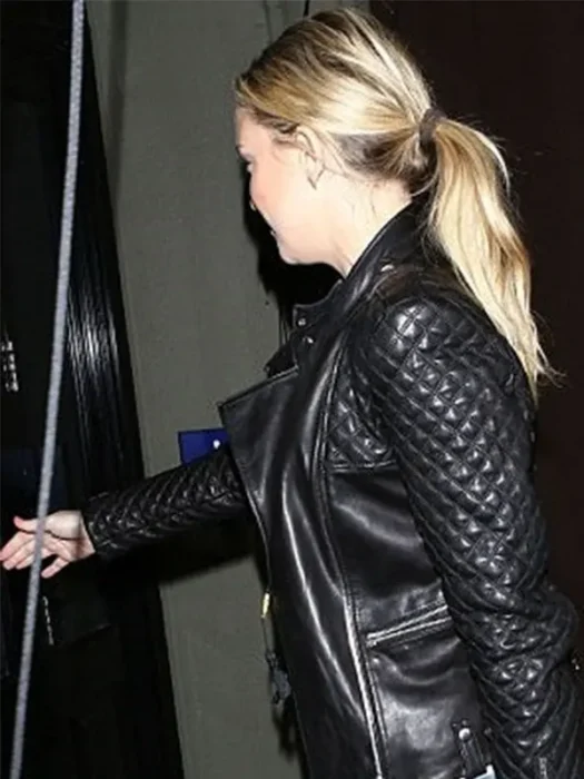 Kate Hudson Black Biker Jacket