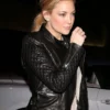 Kate Hudson Black Biker Leather Jacket