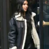 Kim Kardashian Original Leather with Faux Fur Jacket