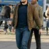 Kit Harington Eternals Bomber Leather Jacket