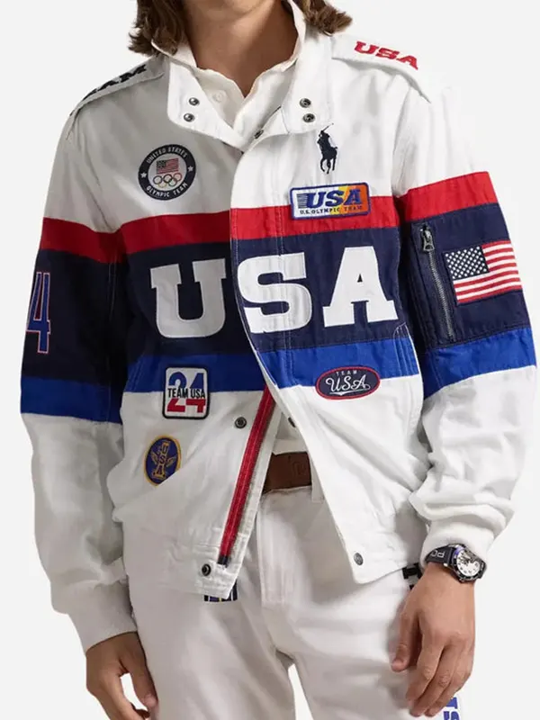 Lady Gaga Olympics 2024 Paris Team Jacket