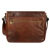 Leather Messenger Bag Back