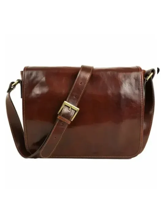 Leather Messenger brown Bag