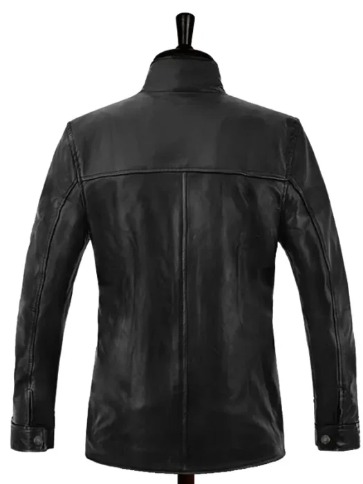 Leonardo DiCaprio The Departed Leather Jacket Back