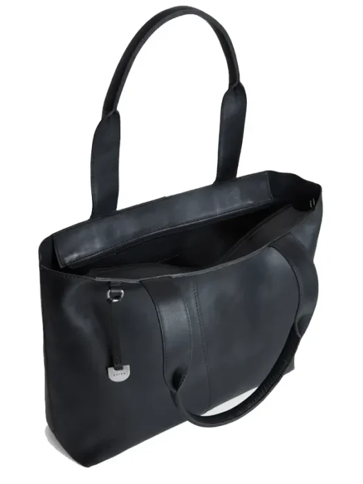 Lyra Leather Tote Bag Black