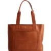 Lyra Leather Tote Brown Bag