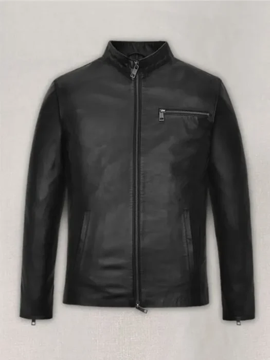 Matt Damon Black Leather Jacket