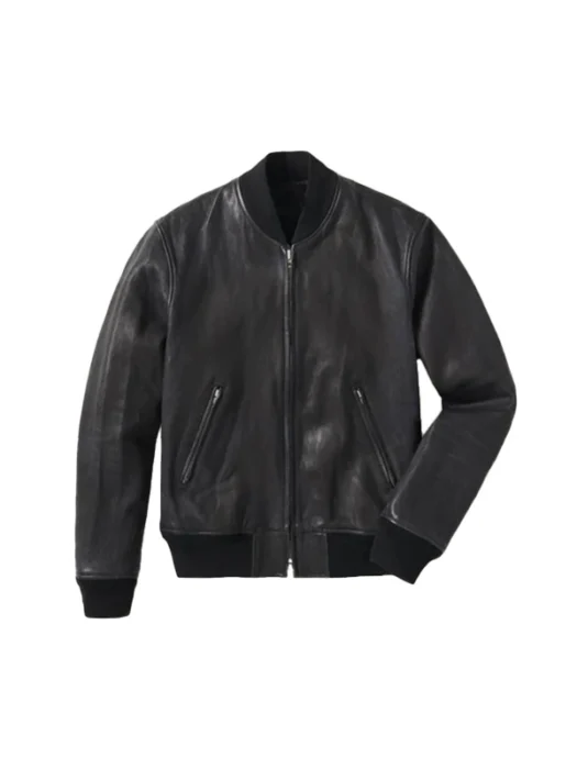 Mens A-1 Pilot Leather Bomber Jacket