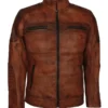 Mens Cafe Racer Motorcycle Jacket