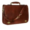 Men’s Dark Brown Leather Briefcase