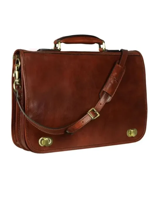 Men’s Dark Brown Leather Briefcase