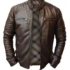 Mens Handmade Slim Fit Leather Jacket