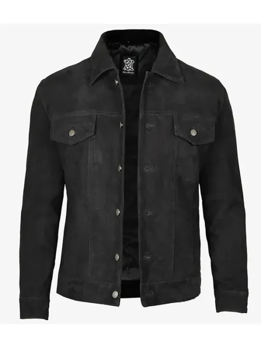 Men's Suede Trucker Jacket