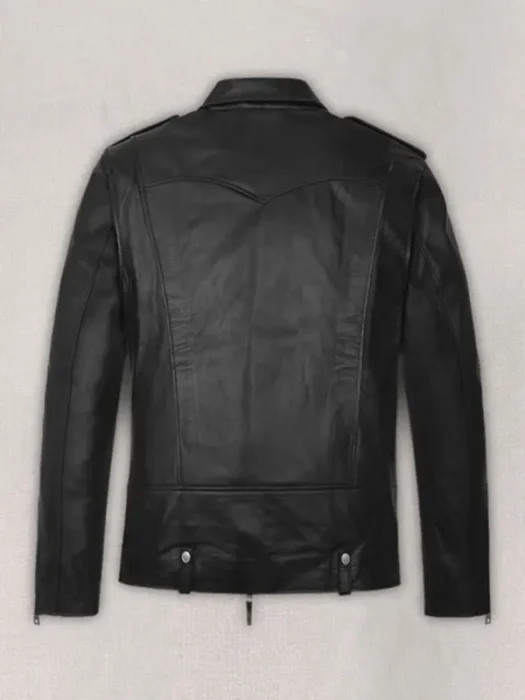 Michael B. Jordan Leather Jacket Back