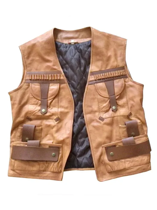 Michael Dundee Tan Brown Vest