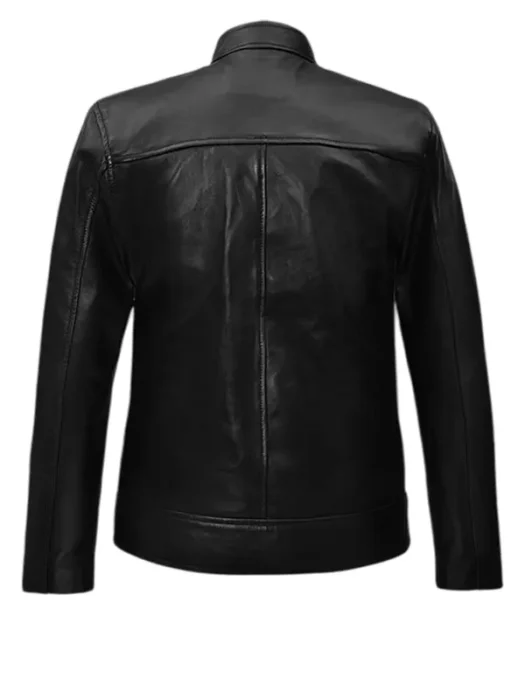 Michael Fassbender Leather Jacket Back