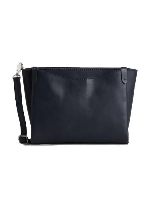 Midnight Blue Tess Leather Crossbody Bag