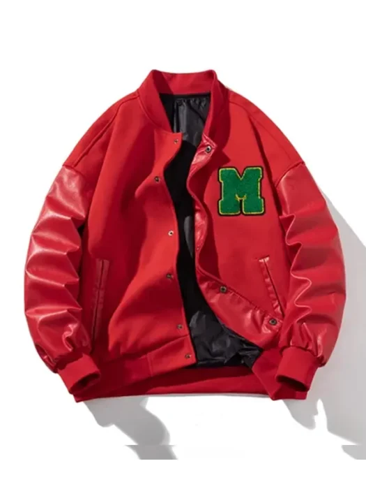 Midnight Red Varsity Jacket