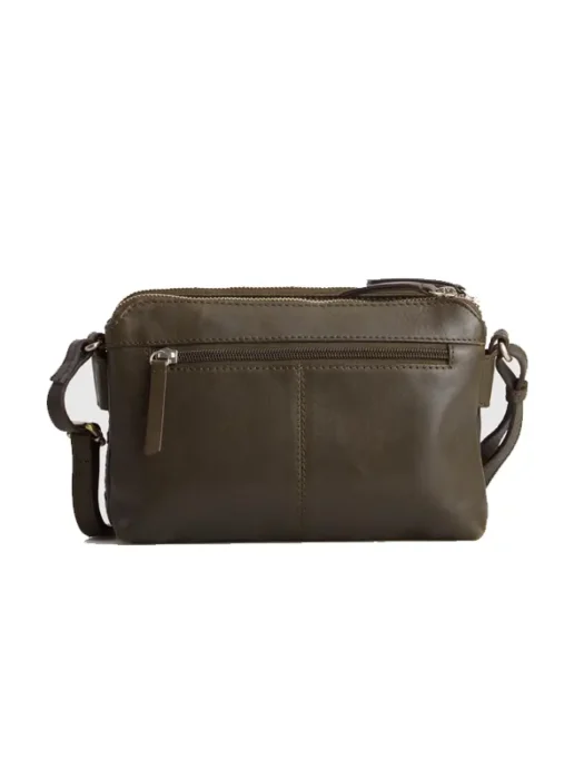 Mira Leather Crossbody Bag Olive