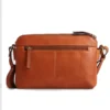 Mira Leather Crossbody Tan Bag