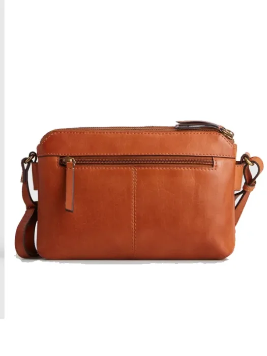 Mira Leather Crossbody Tan Bag