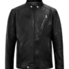 Motorad Black Biker Leather Jacket