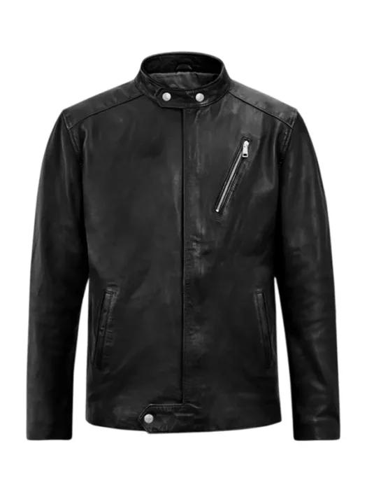 Motorad Black Biker Leather Jacket