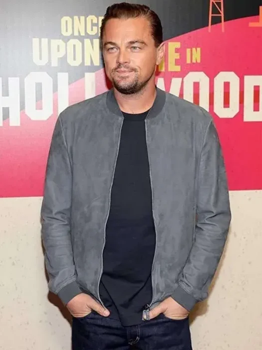 Once Upon a Time In Hollywood Leonardo DiCaprio Bomber Leather Jacket