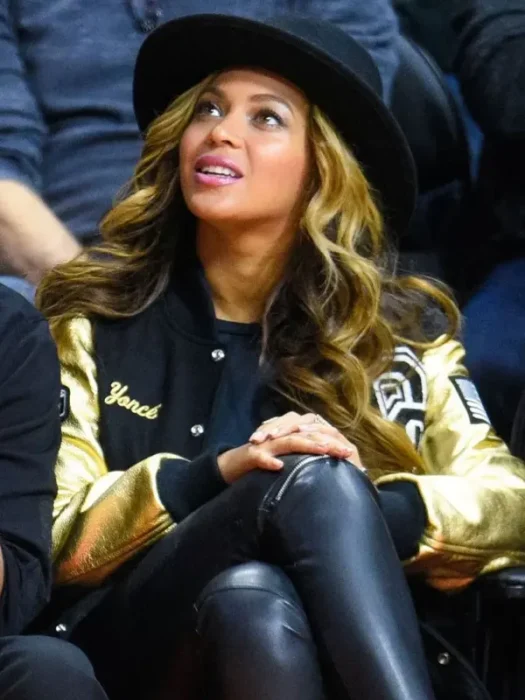 Opening Ceremony Beyonce Letterman Black and Golden Jacket