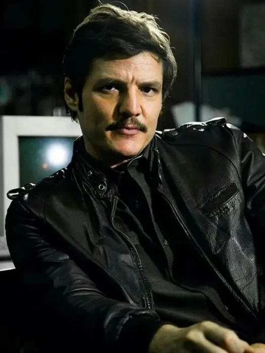 Pedro Pascal Narcos Season 2 Black Leather Jacket