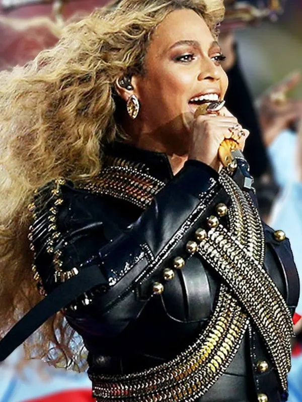 Pepsi Super Bowl 50 Halftime Show Beyonce Leather Jacket