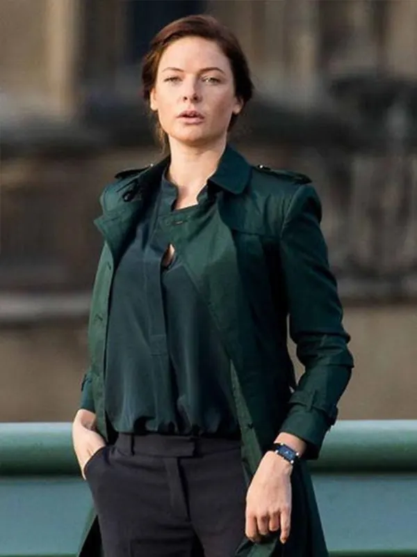 REBECCA FERGUSON MISSION IMPOSSIBLE 5 Green COAT