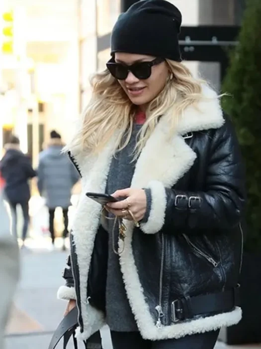 RITA ORA LEATHER JACKET REAL LEATHER JACKET