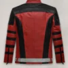 Red One Dwayne Johnson Leather Jacket Back