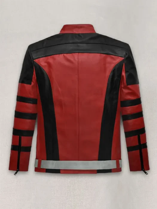 Red One Dwayne Johnson Leather Jacket Back