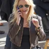 Reese Witherspoon This Means War Brown Leather Jacket