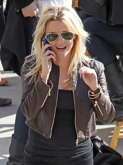 Reese Witherspoon This Means War Brown Leather Jacket